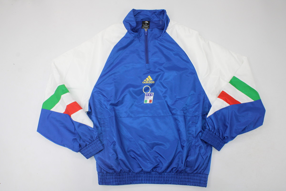 AAA Quality Italy 23/24 Wind Coat - Blue/White